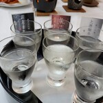ホテル双葉 - オプションの新潟の日本酒飲み比べ