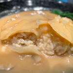 自由が丘 蔭山樓 - フカヒレ姿煮込みご飯（中）姿煮とトロミの傘の下にごはんが…満足