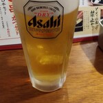 Kushikatsu Dengana - アサヒスーパードライ生 530円 ♪