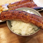 かぶと - ご飯にのせてうな丼風