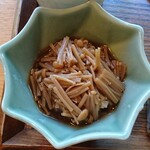 Teuchi Soba Hanamomo - 自家製なめたけおろし