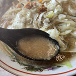 二代目蝦夷 - めっちゃ美味いし、熱々のスープ、野菜シャキシャキ