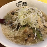 ラーメンむねちゃん - ネギ塩ラーメン＋背脂