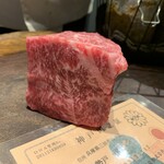 神戸牛炉窯焼ステーキ 雪月風花 北野坂 - 本日のお肉は勢戸雄太さんのフィレとランプの食べ比べ