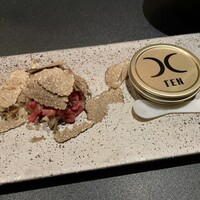 西麻布 焼肉 X - 但馬玄 ユッケ 黒トリュフ、キャビア