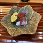 日本料理 ましの - 小肌と菊菜のお浸し