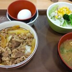 すき家 - 牛丼ランチセット_ミニ盛