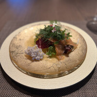 CHINA.KISSHO nagoya - スモークサーモン、リコッタチーズ、杏露酒ソース