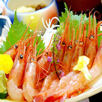 Sweet shrimp sashimi