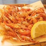 Fried river shrimp