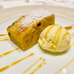 ルセット - カボチャのケーキとバニラアイス