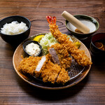 <Sangenbuta> Special meal (loin, fillet, large shrimp)