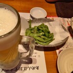 海鮮居酒屋 あめんぼ - "飲み放題に枝豆にたたきキュウリ"