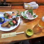 拍子木 - 前菜盛合せ＆お造り