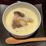 ろっかん - 霜平茸と雲子の茶碗蒸し