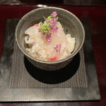 ろっかん - 琉球スギの熟鮓onハヤトウリ