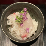 ろっかん - 琉球スギの熟鮓onハヤトウリ