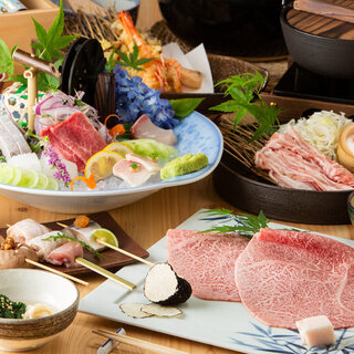 Pursuing new expressions of Japanese-style meal. Enjoy a well-balanced course meal