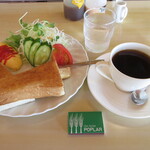 喫茶軽食ポプラ - 料理写真:モーニングＡセット 620円　(2021.10)