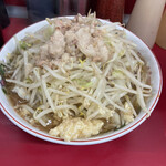 ラーメン二郎 - ラーメン小　ニンニク　ヤサイ　アブラ