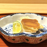 日本料理こまつ - 白魚天ぷら 唐墨