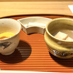 日本料理こまつ - 蝦夷鮑 ウニソース うまい