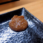 やきとり良太 - この焼鳥に添えられている辛子味噌がまたウマいんだな。