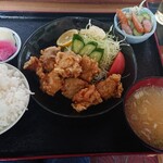 Asaka - 唐揚げ定食ご飯大盛り