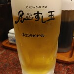 廻る富山湾 すし玉 - 生ビール