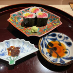 車力門 おの澤 - トロタクも出ちゃうの〜！？いつもお鮨屋さんで追加するアレやないか〜い♡