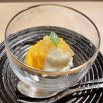 車力門 おの澤 - 柿と洋梨だっけ？のデザート。あぁ本当に最高でした！♡♡♡