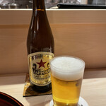 車力門 おの澤 - ビールは瓶のみ。一人一瓶でスタート♪(*^^)o∀*∀o(^^*)♪