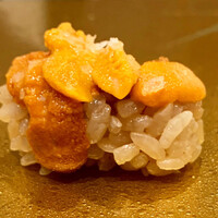 梅田 鮨 よこ田 - 塩水雲丹