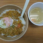 Sumibikushiyaki Daidokoro Chikkin - 霧島鶏つくねのキーマカレー 並盛  ¥500（税込）