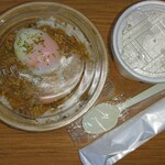 Sumibikushiyaki Daidokoro Chikkin - 味噌汁はご希望で（無料）、スプーンと大きめのオシボリが嬉しい！