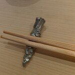 Fudoumae Sushi Iwasawa - 箸置きがわさび、センスが光る
