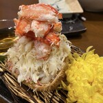 Shinjuku Gyoen Icchoume - 根室産毛蟹の甲羅盛り