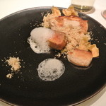 フロリレージュ - フォアグラのポワレと和栗のスフレ