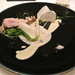 フロリレージュ - 萩産　寒ブリのソテー白ワインとあさりのソース