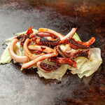 Grilled squid with salt