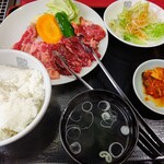 朝鮮飯店 - 【2021.11.2(火)】ランチセット⑥(焼肉ランチ・並盛)880円