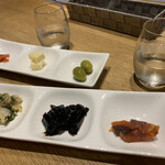 Ootsuki Saketen - 前菜3種盛り合わせ（手前:和）（奥:洋）