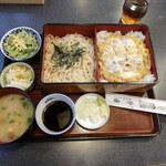 砂場 - 料理写真:かつ重セット 1100円