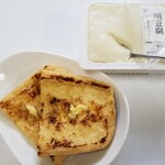 大桃豆腐 - こうして食べる。