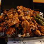 おが和 - やきとり重\1000　肉増し\200　ご飯大盛り(21-114)