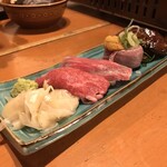 Kaisen Donya Sannomiya Seriichi - 肉寿司食べ比べ（1,780円）
