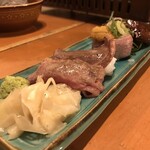 Kaisen Donya Sannomiya Seriichi - 炙ってもらうよ～♪肉寿司食べ比べ（1,780円）