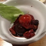 じどりや 穏座 - 「淡海地鶏食べ尽しコース」の一品。2012.11.