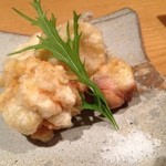 じどりや 穏座 - 「淡海地鶏食べ尽しコース」の一品。2012.11.