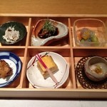 じどりや 穏座 - 「淡海地鶏食べ尽しコース」の一品。2012.11.